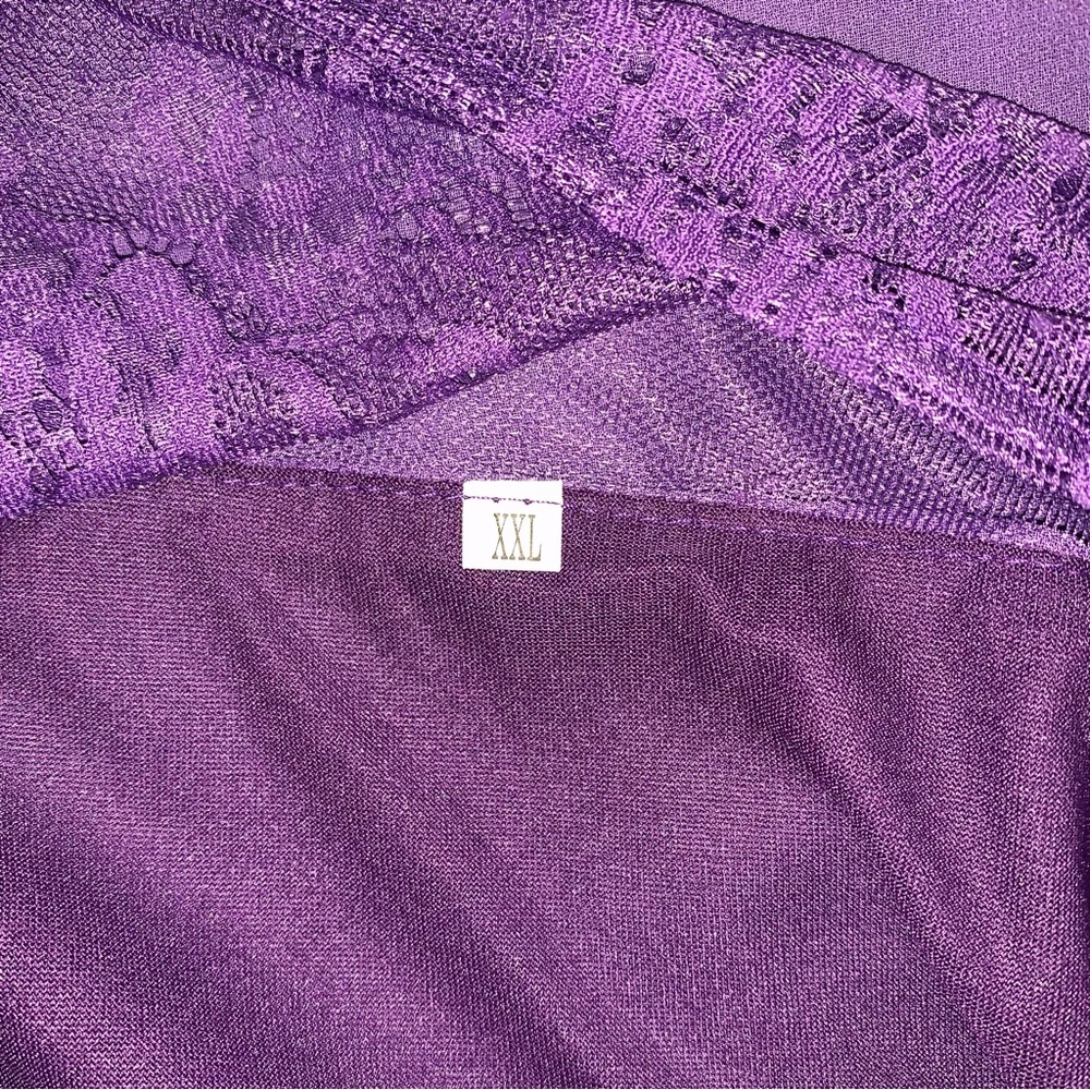 Lace Dress Women 2XL Purple Formal Party Mother Bride Wedding Guest Event Summer - Picture 9 of 12